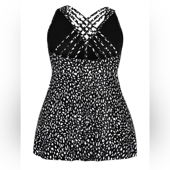 Yonique Tankini Tops for Women No Bottom Flowy Bathing Suit V Neck Swim Top S. - Picture 5 of 11